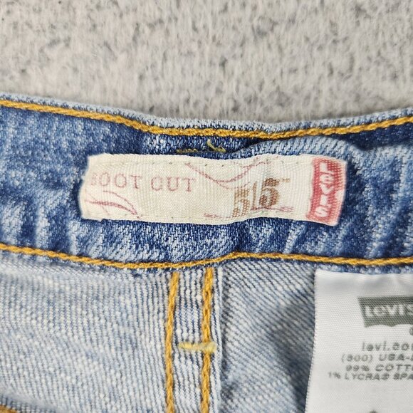 Levi's Jeans Womens Size 8 Curvy Bootcut Mid Rise 515 Stretch Blue Denim Ladies - Picture 7 of 12